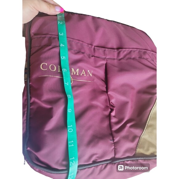 Coleman Insulated Cooler Bag Shoulder Strap Hunt Camp Fish Vintage USA Made Zip - Picture 5 of 5